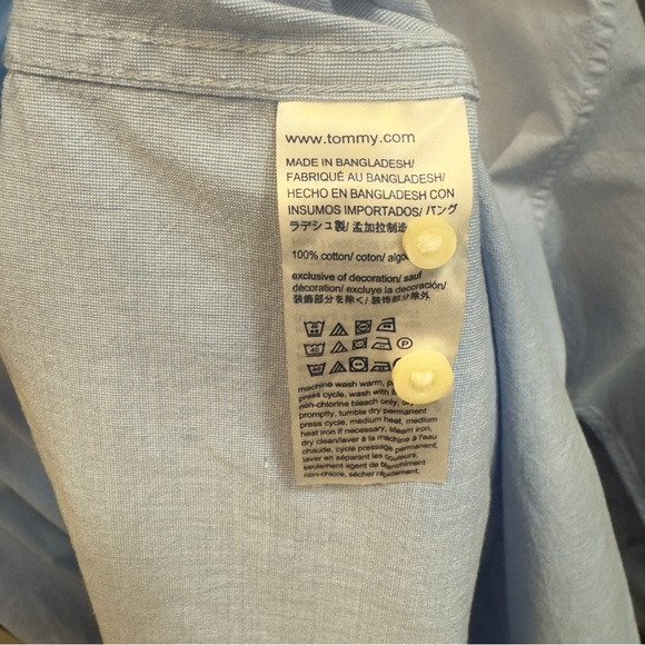 Tommy Hilfiger Men's Sky Blue Button Down Shirt - Picture 3 of 5